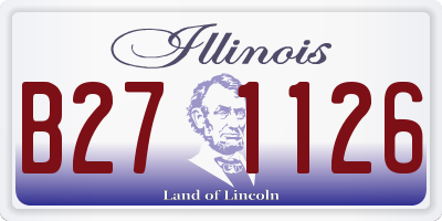 IL license plate B271126