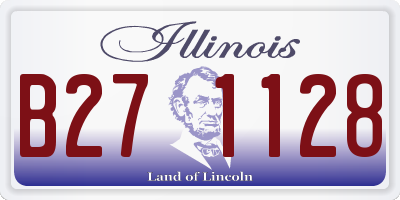 IL license plate B271128