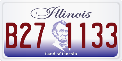IL license plate B271133