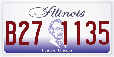 IL license plate B271135