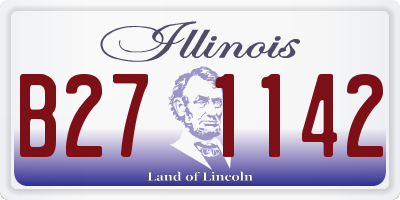 IL license plate B271142