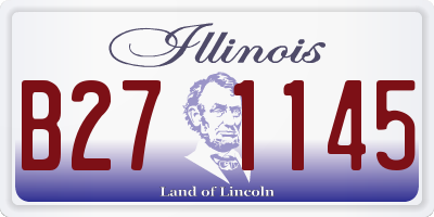 IL license plate B271145