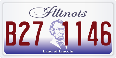 IL license plate B271146