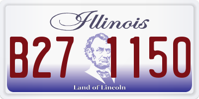 IL license plate B271150