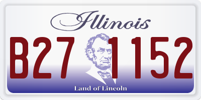 IL license plate B271152