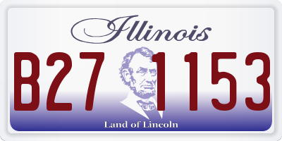 IL license plate B271153