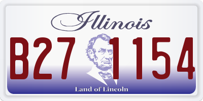 IL license plate B271154