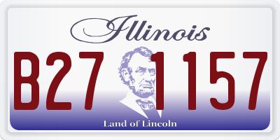 IL license plate B271157