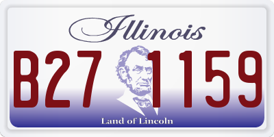 IL license plate B271159