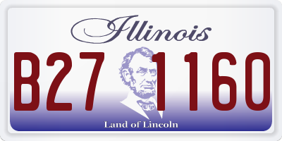 IL license plate B271160