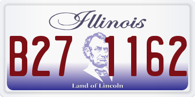 IL license plate B271162