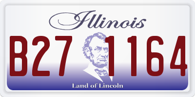 IL license plate B271164