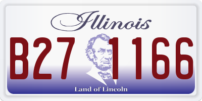 IL license plate B271166