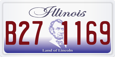IL license plate B271169