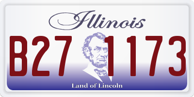 IL license plate B271173