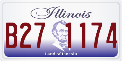 IL license plate B271174