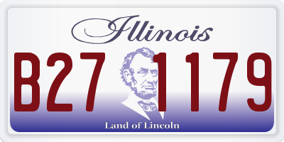 IL license plate B271179