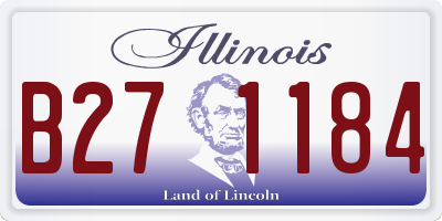 IL license plate B271184