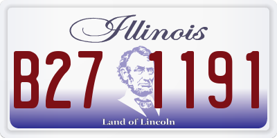 IL license plate B271191