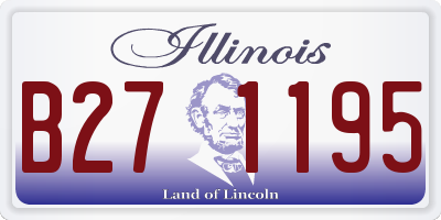 IL license plate B271195