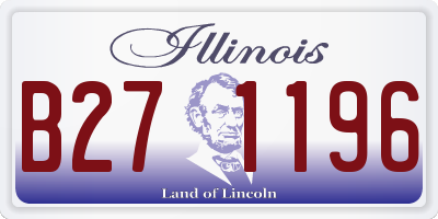 IL license plate B271196