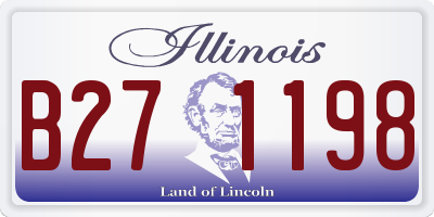 IL license plate B271198