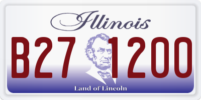 IL license plate B271200
