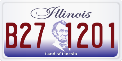 IL license plate B271201