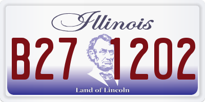 IL license plate B271202