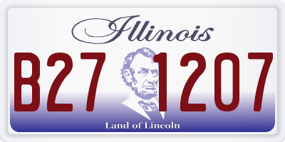 IL license plate B271207