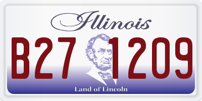 IL license plate B271209
