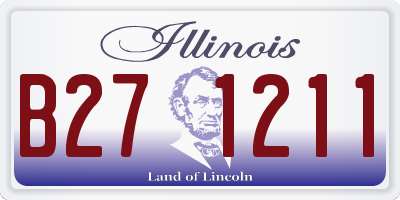 IL license plate B271211