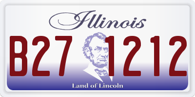 IL license plate B271212