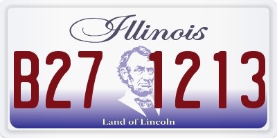 IL license plate B271213