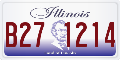 IL license plate B271214