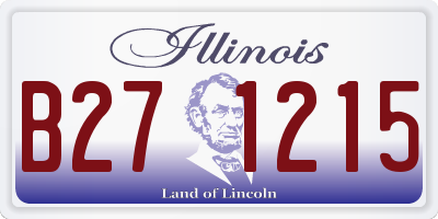 IL license plate B271215
