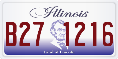 IL license plate B271216