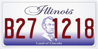 IL license plate B271218