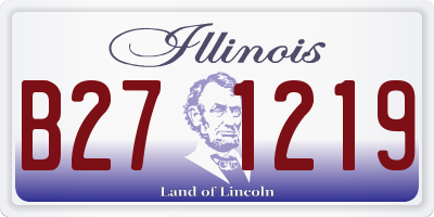 IL license plate B271219
