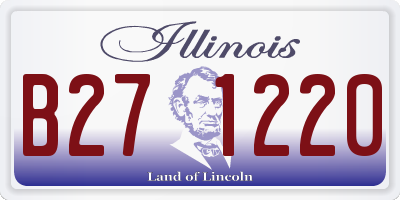 IL license plate B271220