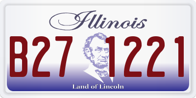 IL license plate B271221