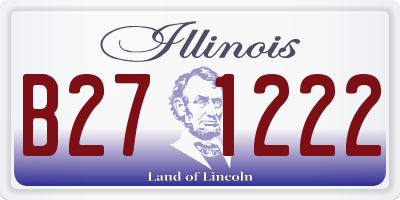 IL license plate B271222