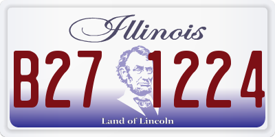 IL license plate B271224