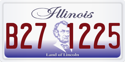 IL license plate B271225