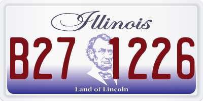 IL license plate B271226