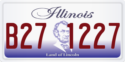 IL license plate B271227