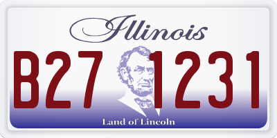 IL license plate B271231