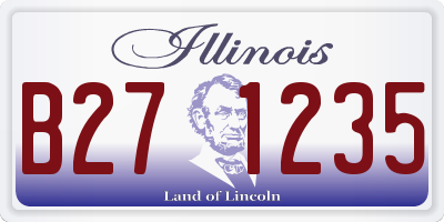 IL license plate B271235