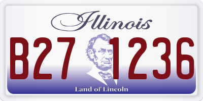 IL license plate B271236