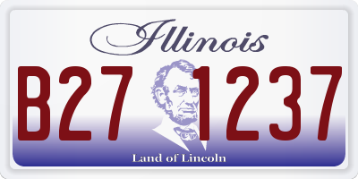 IL license plate B271237